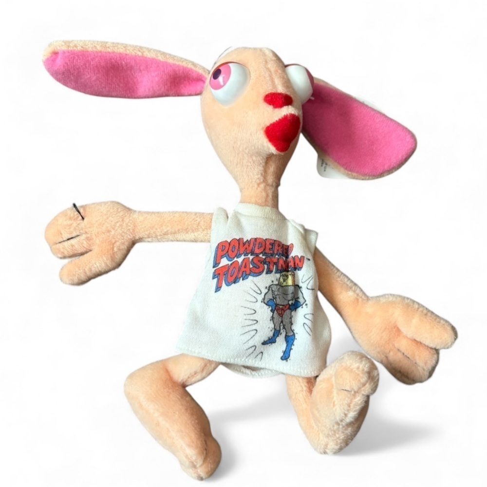 Vintage Ren & Stimpy Plush NEW 1992 W/ Shirt Stuffed Toy Dakin
